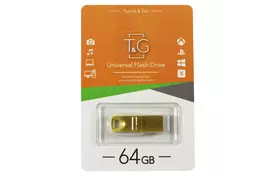 USB флеш накопитель T&G 64GB 117 Metal Series Gold USB 2.0 (TG117GD-64G) - Фото