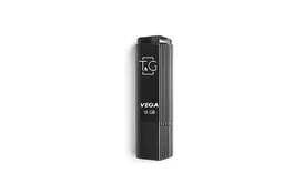 USB флеш накопитель T&G 16GB 121 Vega Series Black USB 2.0 (TG121-16GBBK) - Фото