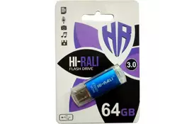 USB флеш накопичувач Hi-Rali 64GB Rocket Series Blue USB 2.0 (HI-64GBVCBL) - Фото