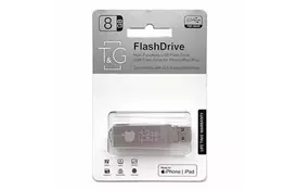 USB флеш накопитель T&G 8GB 004 Metal Black USB 3.0/Lightning (TG004IOS-8G3) - Фото