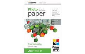 Фотобумага ColorWay LT Premium Satin Photo Paper, 20sh, OEM (PS260020LT_OEM) - Фото