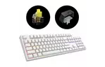 Клавиатура Dark Project One KD104A White PBT Gateron Mechanical Yellow (DPO-KD-104A-100100-GYL)