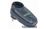 Сетевой фильтр питания EnerGenie Single AC socket Surge protected USB charger, black (SPG1-U)