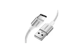 Дата кабель USB 2.0 AM to Type-C 2.0m 3.0A 18W US288 White Ugreen (60133) - Фото