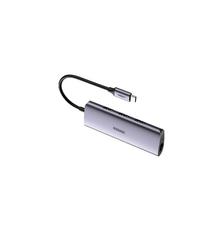 Концентратор Ugreen USB3.0 Type-C to USB 3.0x3/RJ45/CM236 (60718)