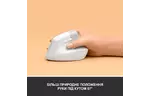 Мышка Logitech Lift Vertical Ergonomic Wireless/Bluetooth White (910-006475)