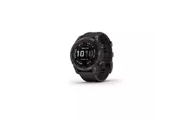 Смарт-годинник Garmin fenix 7 Sapph Solar, Carbon Gray DLC Ti w/Black Band, GPS (010-02540-21) - Фото