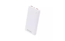 Батарея універсальна ColorWay 10 000 mAh Slim, White (CW-PB100LPF2WT) - Фото