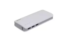 Батарея универсальная Manhattan 10000mAh Output3*USB/2A, Inputmicro USB/2A, LED (411127) - Фото