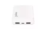 Батарея универсальная Manhattan 10000mAh Output2*USB/2.1A, InputType-C micro USB/2А (406277)