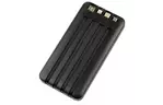 Батарея универсальная Proda YOULO 10000mAh, w/cables Micro USB, Lightning, Type-C, USB, (PRD-PDP84-BK)