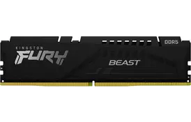 Kingston Память ПК DDR5 16GB KIT (8GBx2) 5600 FURY Beast Black - Фото