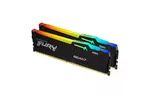 Модуль памяти для компьютера DDR5 16GB (2x8GB) 5600 MHz Beast RGB Kingston Fury (ex.HyperX) (KF556C40BBAK2-16)