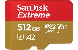SanDisk Карта памяти microSD 512GB C10 UHS-I U3 R170/W80MB/s Extreme V30 - Фото
