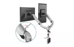 Digitus Крепление Dual Monitor Clamp gas spring, 15-32'', с наклоном, поворотом