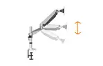 Digitus Крепление Monitor Clamp gas spring, 15-27'', с наклоном, поворотом