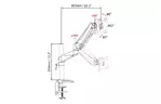 Digitus Крепление Monitor Clamp gas spring, 15-27'', с наклоном, поворотом