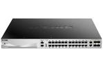 D-Link Коммутатор DGS-3130-30PS 24xGE PoE, 2x10GE, 4xSFP+, L3