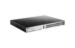 D-Link Коммутатор DGS-3130-30PS 24xGE PoE, 2x10GE, 4xSFP+, L3