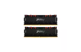 Модуль памяти для компьютера DDR4 16GB (2x8GB) 4600 MHz FURY Renegade RGB Black Kingston Fury (ex. HyperX) (KF446C19RBAK2/16) - Фото