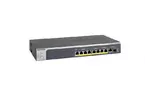 NETGEAR Коммутатор MS510TXPP, 8-Port PoE+ (180Вт): 4x1GE, 2x2, 5GE, 2x5GE. 1x10GE, 1xSFP+, управляемый