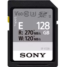 Sony Карта памяти 128GB SDXC C10 UHS-II U3 V60 R270/W120MB/s