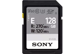 Sony Карта памяти 128GB SDXC C10 UHS-II U3 V60 R270/W120MB/s - Фото