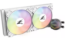 Zalman Система жидкостного охлаждения ALPHA 28 WHITE, LGA1700, 2066, 2011-V3, 2011, 1200, 115X, AM5, AM4, AM3, TDP 330W, ARGB - Фото