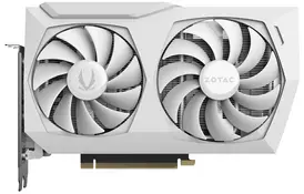 Zotac Видеокарта GAMING GeForce RTX 3060 Ti AMP LHR White Edition 8GB GDDR6 - Фото