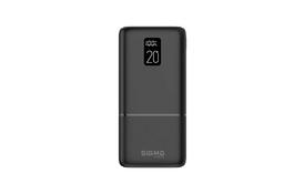 Батарея універсальна Sigma X-power SI20A2QL 20000mAh, PD/20W, QC/22.5W, LCD, Type-C, 2* (4827798423813) - Фото