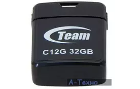 USB флеш накопичувач Team 32GB C12G Black USB 2.0 (TC12G32GB01) - Фото