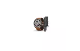 Смарт-годинник Garmin fenix 7X Sapph Sol Titanium w/Chestnut Leather, GPS (010-02541-19) - Фото