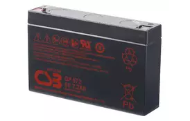 Батарея к ИБП CSB 6В 7.2 Ач (GP672 F2) - Фото