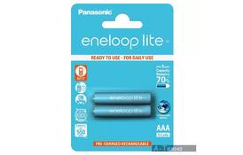 Аккумулятор PANASONIC Eneloop Lite AAA 550mAh NI-MH * 2 (BK-4LCCE/2BE) - Фото
