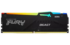 Kingston Память ПК DDR5 16GB 5600 Beast Black RGB - Фото