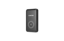 Батарея універсальна Canyon PB-1001 10000mAh, PD/18W, QC/3.0 +10W Magnet wireless charger, black (CNS-CPB1001B) - Фото