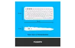 Клавиатура Logitech K380 для MAC Multi-Device Bluetooth RU Off-White (920-010407)