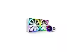 Система водяного охлаждения NZXT Kraken X63 White RGB Fans (RL-KRX63-RW) - Фото