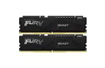 Модуль памяти для компьютера DDR5 64GB (2x32GB) 5600 MHz FURY Beast Black Kingston Fury (ex.HyperX) (KF556C40BBK2-64)