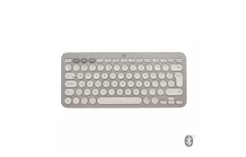 Клавіатура Logitech K380 Multi-Device Bluetooth UA Sand (920-011165) - Фото