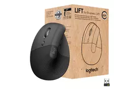Мишка Logitech Lift Left Vertical Ergonomic Wireless/Bluetooth for Business Graphite (910-006495) - Фото