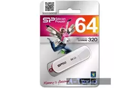 USB флеш накопитель Silicon Power 64GB Luxmini 320 USB 2.0 (SP064GBUF2320V1W) - Фото