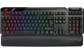 ASUS Клавіатура ROG CLAYMORE II RD RGB 108key USB/WL EN Black - Фото