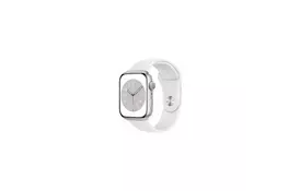 Смарт-годинник Apple Watch Series 8 GPS 45mm Silver Aluminium Case with White Sport Band - Regular (MP6N3UL/A) - Фото
