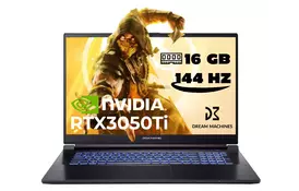 Dream Machines Ноутбук RG3050Ti-17 17.3FHD IPS 144Hz/Intel i7-12700H/16/500F/NVD3050Ti-4/DOS - Фото