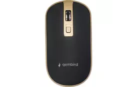 Мишка Gembird MUSW-4B-06-BG Wireless Black-Gold (MUSW-4B-06-BG) - Фото