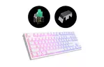 Клавиатура Dark Project KD87A PBT Mechanical Gateron Cap Teal White (DP-KD-87A-107700-GTC)
