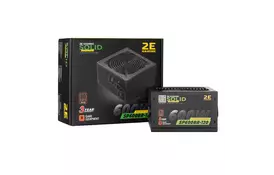 Блок питания 2E GAMING SOLID POWER (600W), >85, 80+ Bronze, 120mm, 1xMB 24pin(20+4), 1xCPU 8pin(4+4), 3xMolex, (2E-SP600BR-120) - Фото
