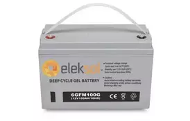 Акумуляторная батарея гелевая Elekson Gel 6GFM100G 12V 100Ah GEL  - Фото