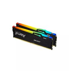 Модуль памяти для компьютера DDR5 64GB (2x32GB) 5600 MHz FURY Beast RGB Kingston Fury (ex.HyperX) (KF556C40BBAK2-64)